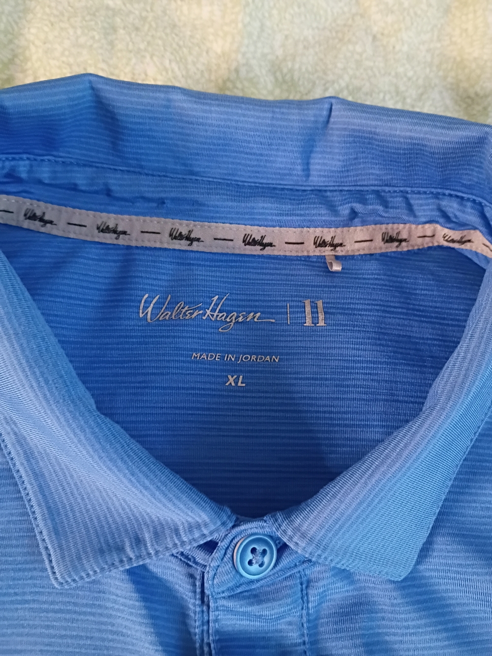 Walter Hagen Men's Blue Polo Shirt - XL
